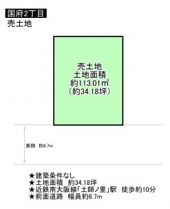 藤井寺市国府、土地の小学校画像です