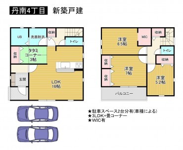 松原市丹南、新築一戸建ての画像です