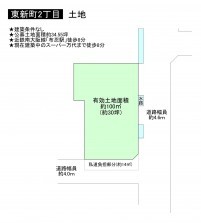 松原市東新町、土地の間取り画像です