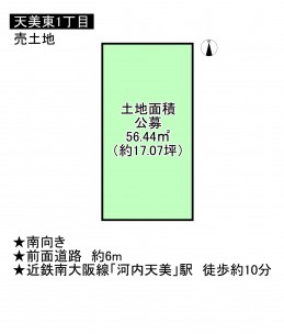 松原市天美東、土地の小学校画像です