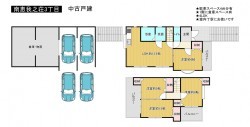 羽曳野市南恵我之荘、中古一戸建ての間取り画像です