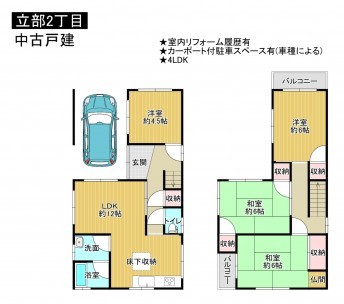松原市立部、中古一戸建ての画像です