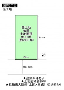 藤井寺市国府、土地の小学校画像です