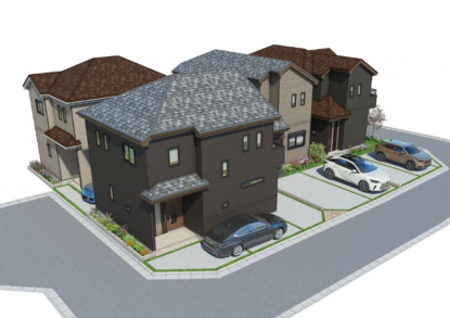 羽曳野市樫山、新築一戸建ての画像です