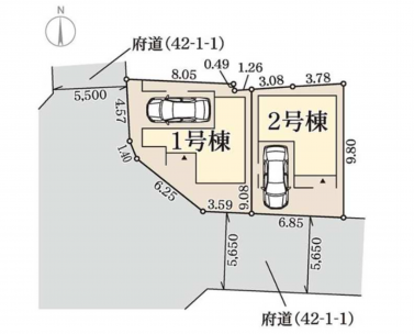 松原市天美東、新築一戸建ての画像です