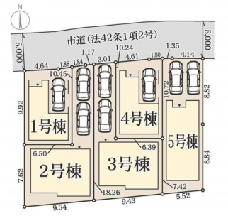松原市天美西、新築一戸建ての画像です