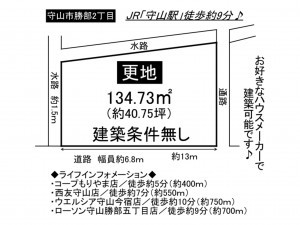 守山市勝部２丁目の土地の画像です