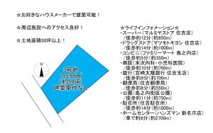 宮崎市島之内、土地の間取り画像です