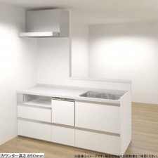 大阪市城東区東中浜、マンションのキッチン画像です