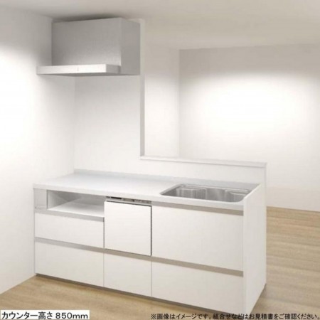 大阪市城東区東中浜、マンションのキッチン画像です