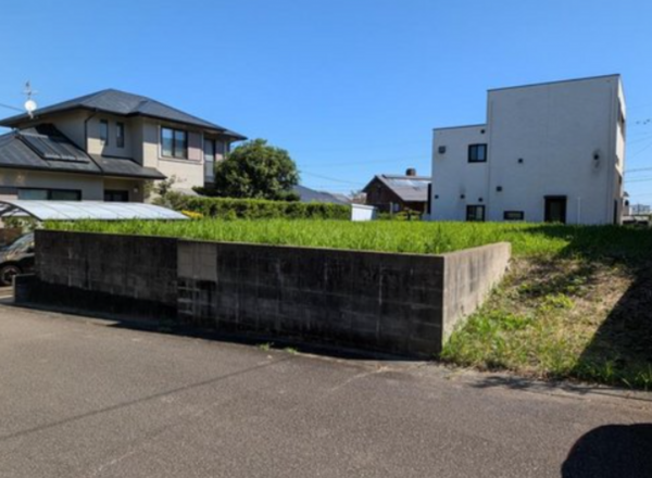 宮崎市花山手西、土地の間取り画像です