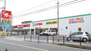 大阪市城東区東中浜、マンションのドラッグストア画像です