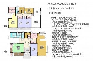 宮崎市恒久南、中古一戸建ての間取り画像です