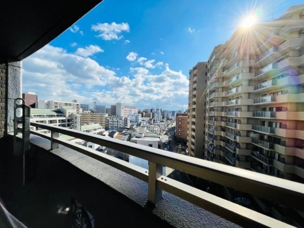 大阪市城東区野江、マンションのバルコニー画像です
