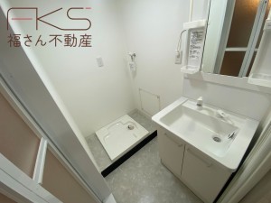 大阪市城東区中央、マンションの洗面画像です