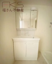 大阪市旭区高殿、マンションの洗面画像です