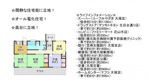 宮崎市江南、中古一戸建ての間取り画像です