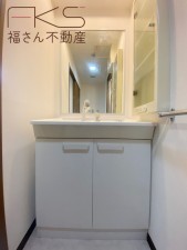 大阪市城東区新喜多東、マンションの洗面画像です