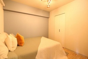 大阪市旭区新森、マンションの寝室画像です