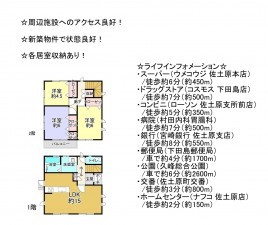 宮崎市佐土原町下田島、新築一戸建ての間取り画像です