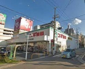 大阪市城東区成育、中古一戸建てのドラッグストア画像です