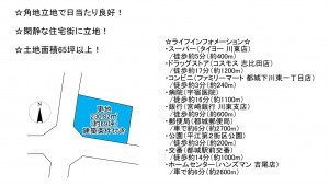 都城市、土地の間取り画像です