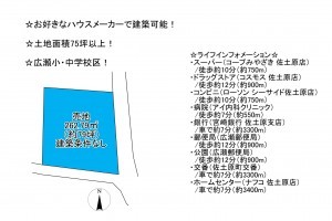 宮崎市佐土原町下那珂、土地の間取り画像です