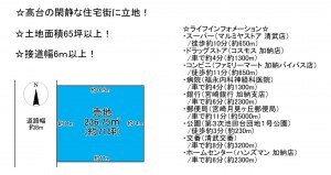 宮崎市清武町池田台、土地の間取り画像です