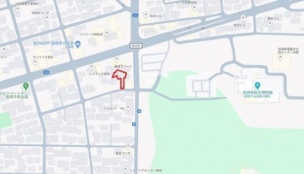 宮崎市神宮西、土地の間取り画像です