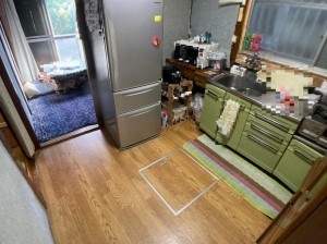 大阪市鶴見区茨田大宮、中古一戸建てのキッチン画像です