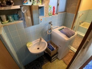 大阪市鶴見区茨田大宮、中古一戸建ての洗面画像です