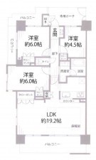 大阪市東成区玉津、マンションの間取り画像です