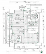 大阪市城東区永田、マンションの間取り画像です