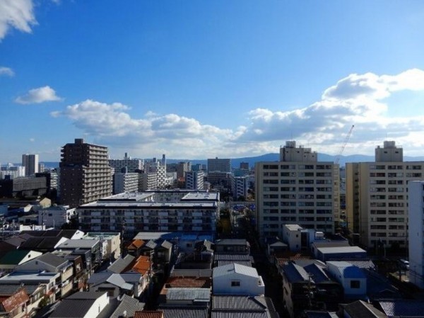 大阪市城東区関目、マンションのバルコニー画像です