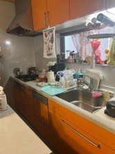 大阪市鶴見区浜、中古一戸建てのキッチン画像です