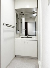 大阪市鶴見区今津北、マンションの洗面画像です
