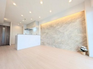 大阪市東成区中本、マンションの居間画像です