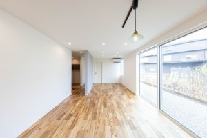 都城市都原町、新築一戸建ての居間画像です