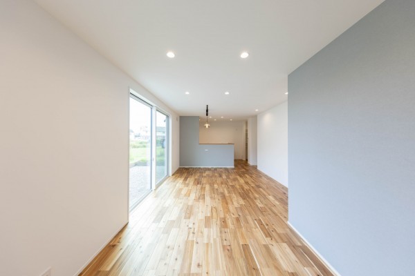 都城市都原町、新築一戸建ての居間画像です