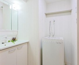 大阪市城東区野江、マンションの洗面画像です