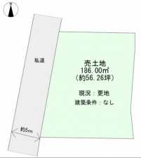 宮崎市内海、土地の間取り画像です