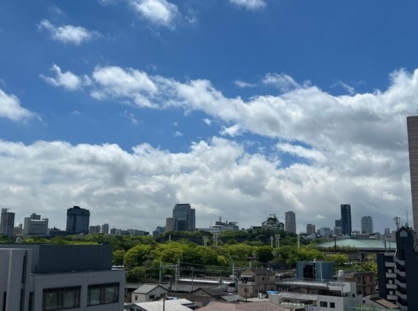 大阪市城東区鴫野西、マンションのバルコニー画像です