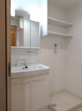 大阪市都島区大東町、マンションの洗面画像です