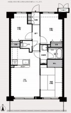 大阪市都島区友渕町、マンションの間取り画像です