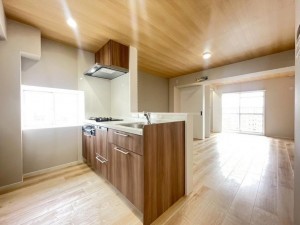 大阪市城東区野江、マンションのキッチン画像です