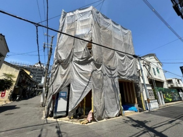 大阪市城東区鴫野西、新築一戸建ての外観画像です