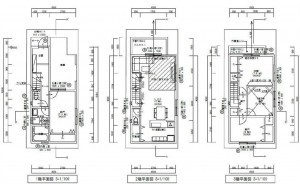 大阪市生野区生野西、新築一戸建ての間取り画像です