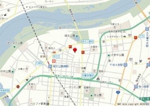 大阪市旭区生江、中古一戸建ての地図画像です