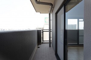 大阪市東成区玉津、マンションのバルコニー画像です