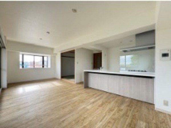 大阪市生野区勝山北、マンションの居間画像です